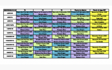 Calendrier 2025-2026 district 93-94 version du 1/11/2025